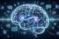 Neurolingvistika – ilustracija mozga i neuronskih mreža koje prikazuju kako mozak razumije i obrađuje jezik