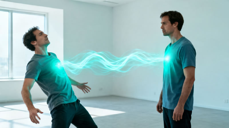 dokaz bioenergije reakcija tijela bez dodira između dvije osobe