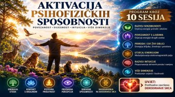 Aktivacija psihofizičkih sposobnosti – razvoj senzibilnosti, intuicije, svjesnosti i povezanosti s prirodom kroz 10 sesija.