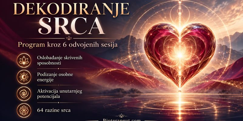 Dekodiranje srca – program kroz 6 odvojenih sesija