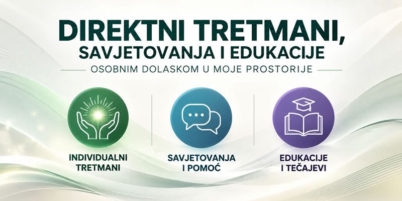 Direktni tretmani, savjetovanja i edukacije uz osobni dolazak – Bioterapeut.com